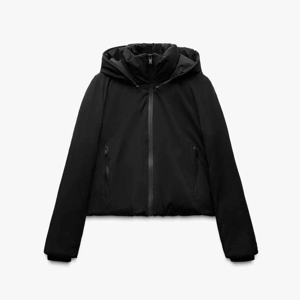 Zara Water and Wind Protection Cropped Anorak Jacket Coat